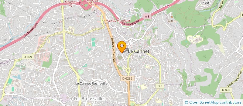 localisation de l'entreprise MADAME SANDRA MARTINEZ à LE CANNET