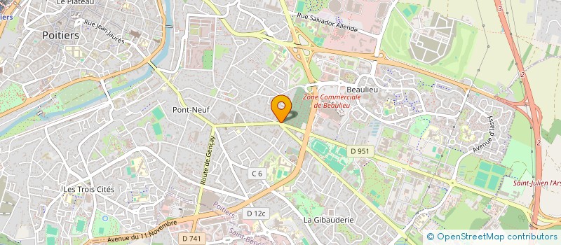 localisation de l'entreprise MADAME SANDRA MARTINEZ  POITIERS