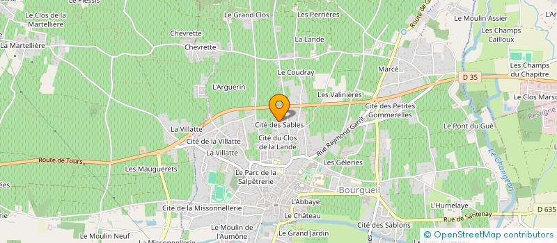 localisation de l'entreprise MADAME SANDRA MARTINS DE JESUS  BOURGUEIL