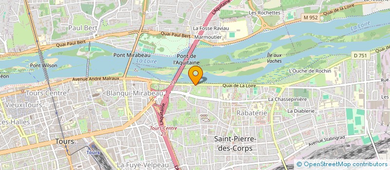 localisation de l'entreprise MADAME SANDRA MARYSE LEFEBVRE  SAINT-PIERRE-DES-CORPS