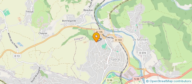 localisation de l'entreprise MADAME SANDRA MASSON  CHADRAC