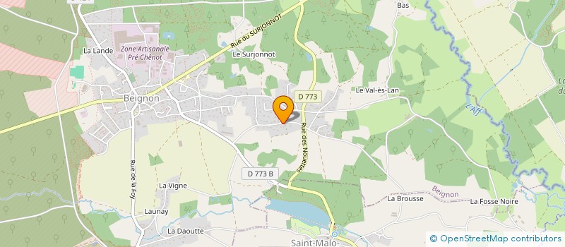 localisation de l'entreprise MADAME SANDRA MASTERSON  BEIGNON