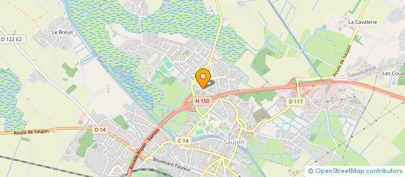 localisation de l'entreprise MADAME SANDRA MAUPEU  SAUJON