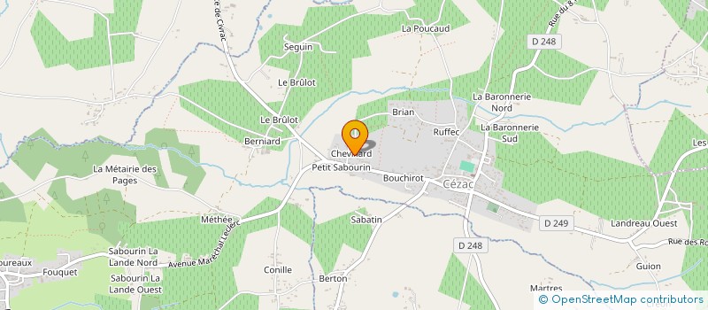 localisation de l'entreprise MADAME SANDRA MAZUR  CEZAC