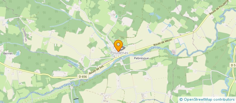 localisation de l'entreprise MADAME SANDRA MC BRIDE  POUDENAS