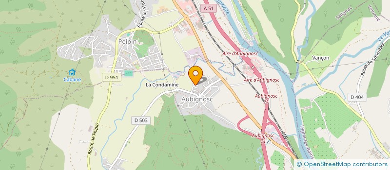 localisation de l'entreprise MADAME SANDRA MEILLERAY à AUBIGNOSC