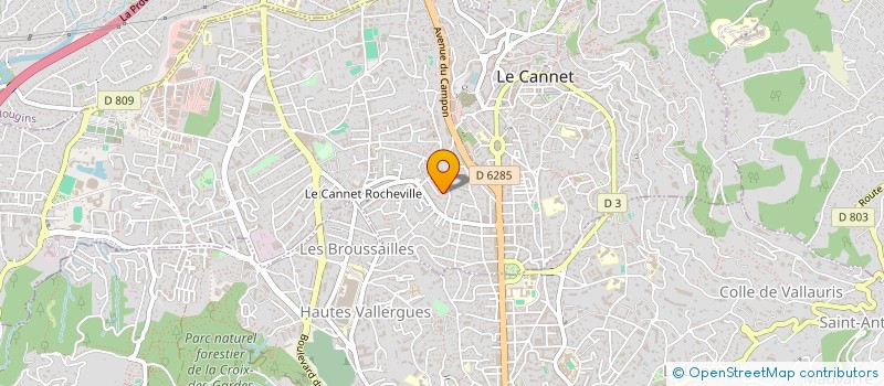localisation de l'entreprise MADAME SANDRA MEISTERMANN à LE CANNET