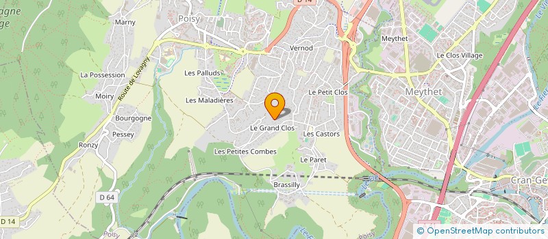 localisation de l'entreprise MADAME SANDRA MERCIER  POISY