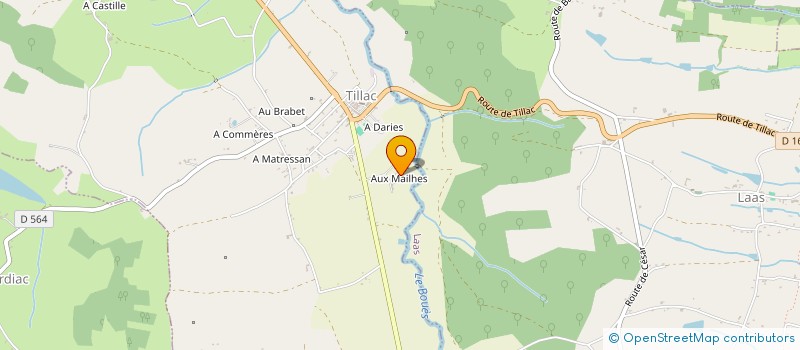 localisation de l'entreprise MADAME SANDRA MERCIER  TILLAC