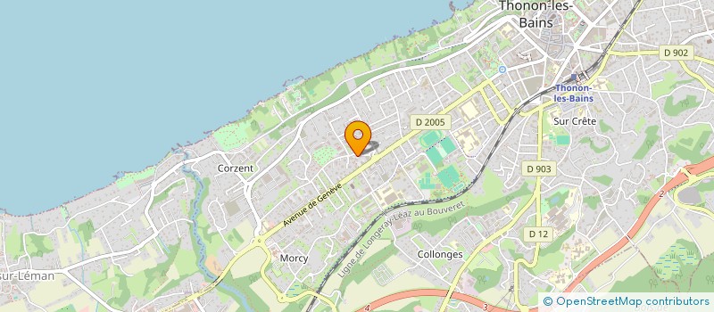 localisation de l'entreprise MADAME SANDRA MERLIN  THONON-LES-BAINS