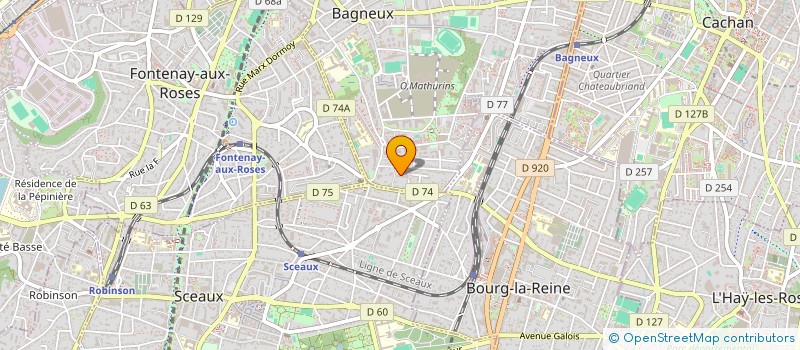 localisation de l'entreprise MADAME SANDRA MEUNIER à BAGNEUX