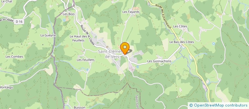 localisation de l'entreprise MADAME SANDRA MEYSSONNIER  SAINT-CLEMENT-DE-VERS