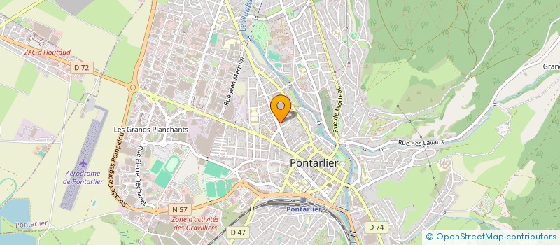 localisation de l'entreprise MADAME SANDRA MILLET  PONTARLIER