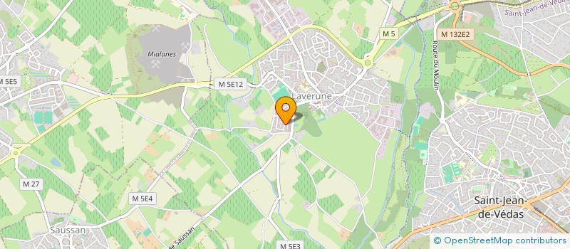 localisation de l'entreprise MADAME SANDRA MIRON  LAVERUNE