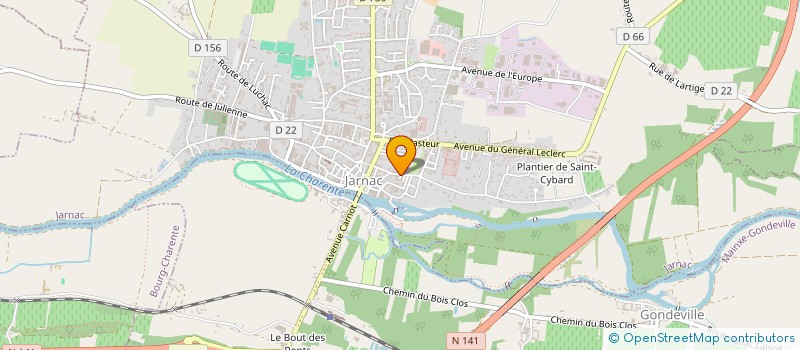 localisation de l'entreprise MADAME SANDRA MORISSET à JARNAC