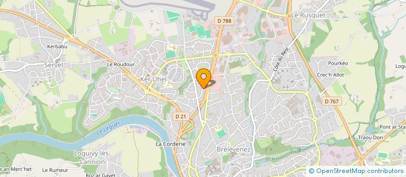 localisation de l'entreprise MADAME SANDRA MORLET  LANNION