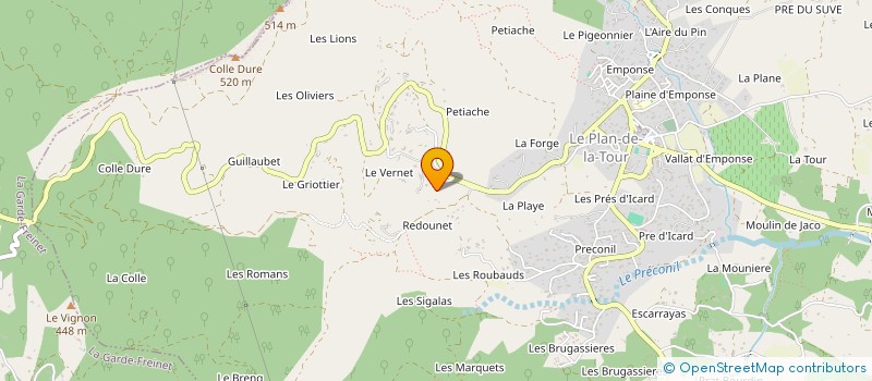 localisation de l'entreprise MADAME SANDRA MOTTES  LE PLAN-DE-LA-TOUR