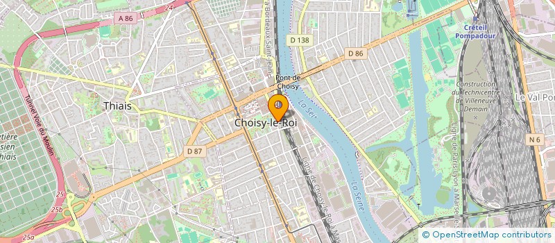 localisation de l'entreprise MADAME SANDRA MOUALEK  CHOISY-LE-ROI