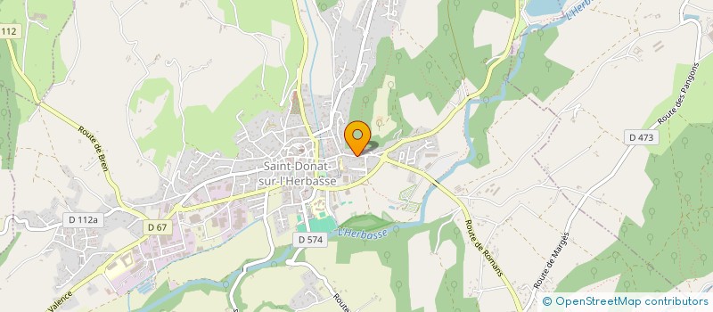 localisation de l'entreprise MADAME SANDRA MURET  SAINT-DONAT-SUR-L'HERBASSE