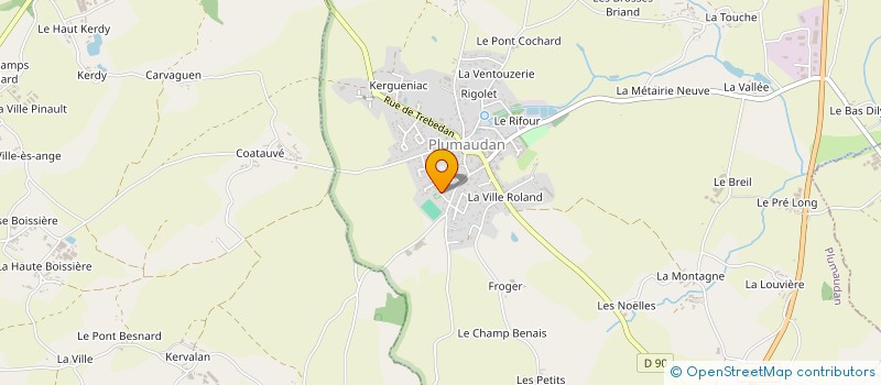 localisation de l'entreprise MADAME SANDRA NEDELLEC  PLUMAUDAN