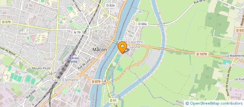 localisation de l'entreprise MADAME SANDRA NEVEU  SAINT-LAURENT-SUR-SAONE