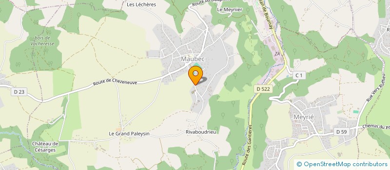 localisation de l'entreprise MADAME SANDRA NICOLAS  MAUBEC