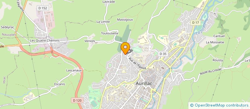 localisation de l'entreprise MADAME SANDRA NUGOU à AURILLAC