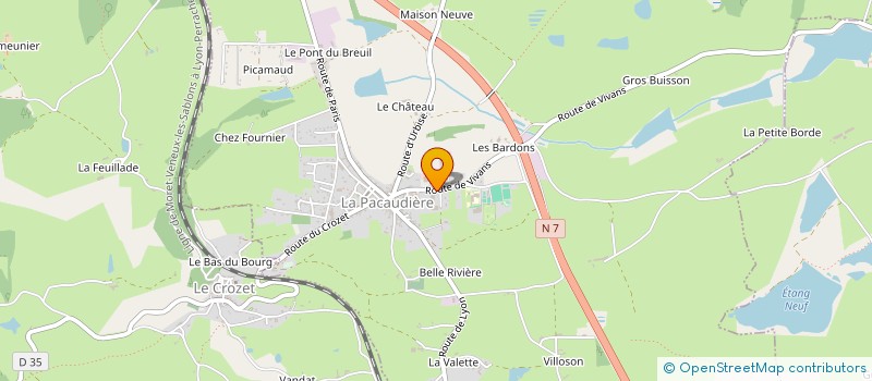 localisation de l'entreprise MADAME SANDRA ORTIZ VIDAL  LA PACAUDIERE