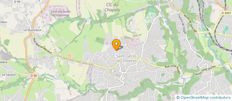 localisation de l'entreprise MADAME SANDRA PAGLIERI  SAINT-GENIS-LES-OLLIERES