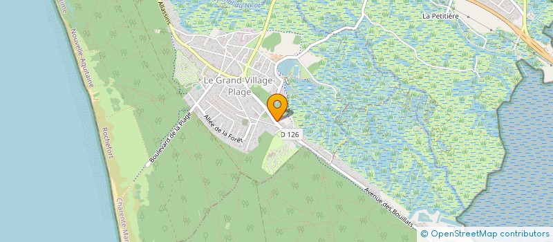 localisation de l'entreprise MADAME SANDRA PAJOT  LE GRAND-VILLAGE-PLAGE