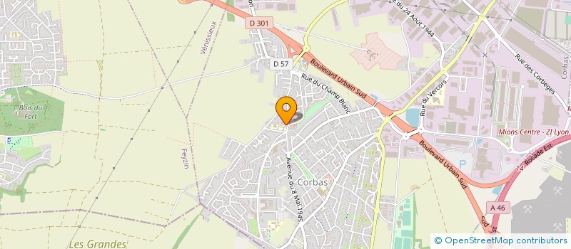 localisation de l'entreprise MADAME SANDRA PAOLOZZI  CORBAS