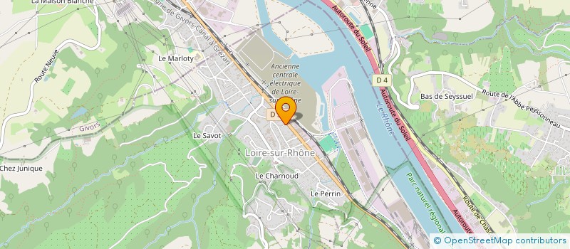 localisation de l'entreprise MADAME SANDRA PARJAT à LOIRE-SUR-RHONE