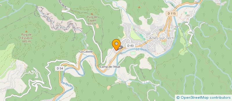 localisation de l'entreprise MADAME SANDRA PASCOAL  ARLES-SUR-TECH