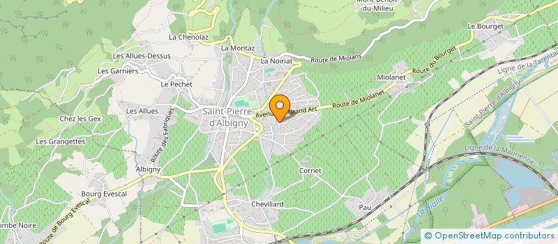 localisation de l'entreprise MADAME SANDRA PAVAN  SAINT-PIERRE-D'ALBIGNY