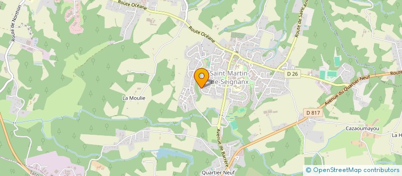 localisation de l'entreprise MADAME SANDRA PEDEZERT  SAINT-MARTIN-DE-SEIGNANX