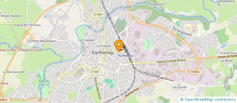 localisation de l'entreprise MADAME SANDRA PEIGNON  PARTHENAY