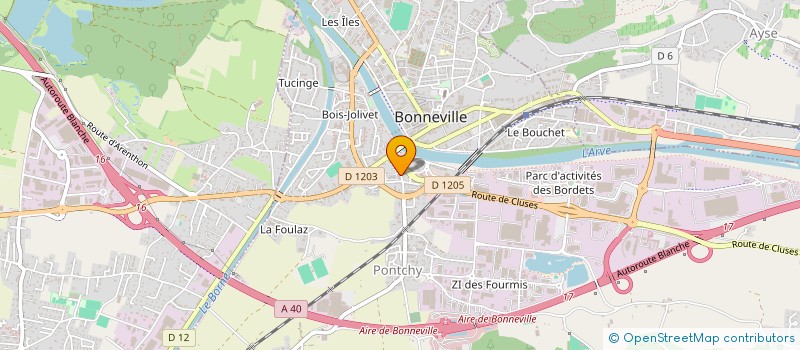 localisation de l'entreprise MADAME SANDRA PELLE  BONNEVILLE