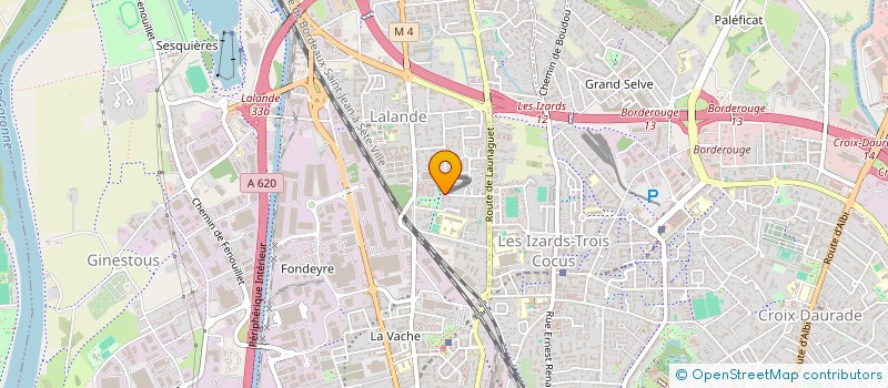 localisation de l'entreprise MADAME SANDRA PERCEBOIS  TOULOUSE