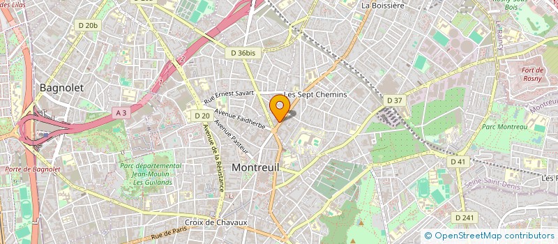 localisation de l'entreprise MADAME SANDRA PETRUS à MONTREUIL