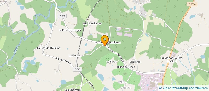 localisation de l'entreprise MADAME SANDRA PEYROUNY  SAINT-YRIEIX-LA-PERCHE