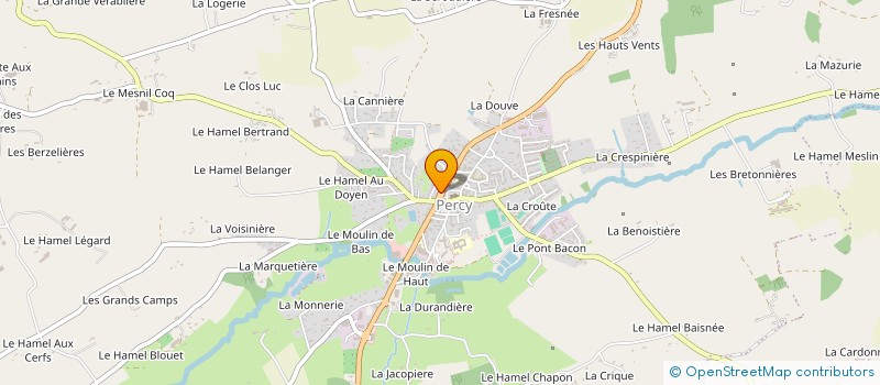 localisation de l'entreprise MADAME SANDRA PHILIPPE  PERCY-EN-NORMANDIE