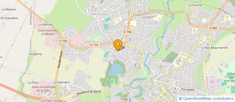 localisation de l'entreprise MADAME SANDRA PICHOT  FOUGERES