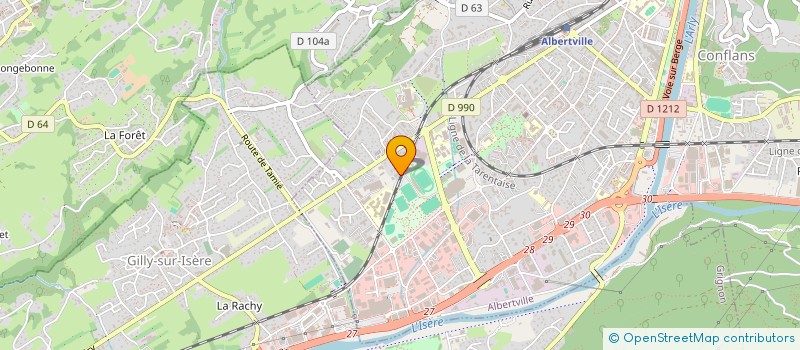 localisation de l'entreprise MADAME SANDRA PINHEIRO  ALBERTVILLE