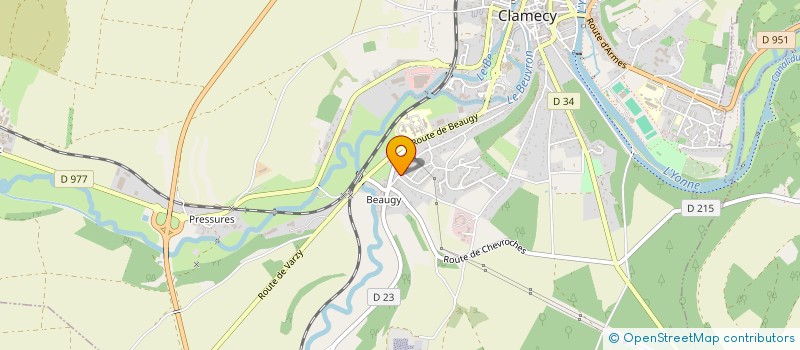 localisation de l'entreprise MADAME SANDRA PINOT à CLAMECY