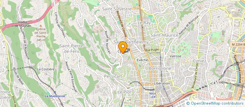 localisation de l'entreprise MADAME SANDRA PITON à NICE