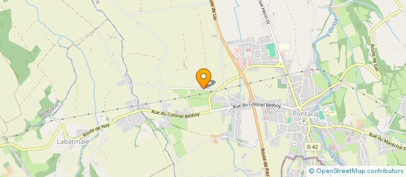 localisation de l'entreprise MADAME SANDRA PLANQUETTE  PONTACQ