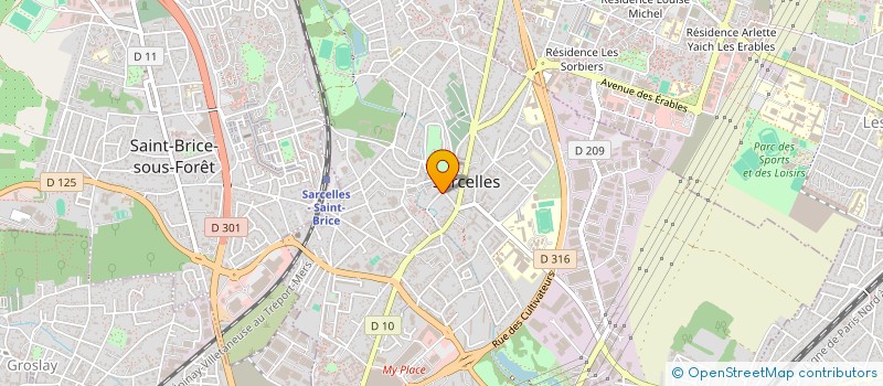 localisation de l'entreprise MADAME SANDRA PLEYO  SARCELLES