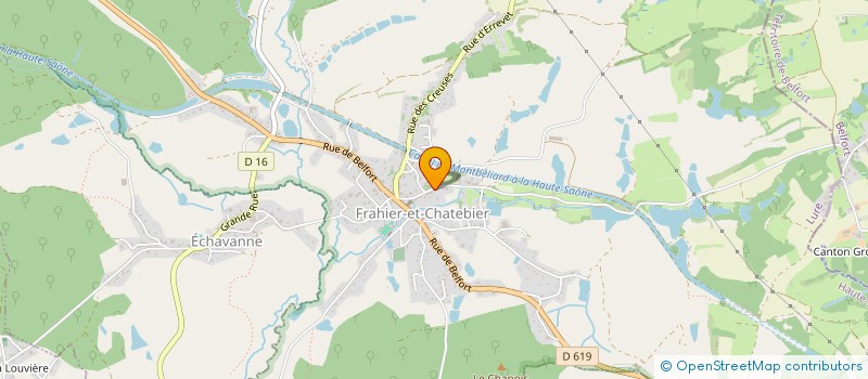 localisation de l'entreprise MADAME SANDRA POILLET  FRAHIER-ET-CHATEBIER