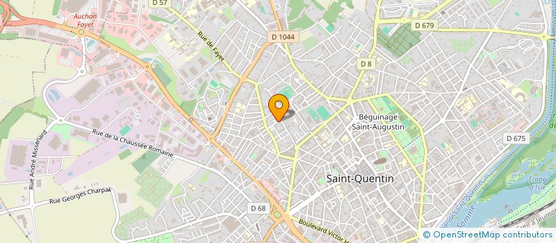localisation de l'entreprise MADAME SANDRA PONNET à SAINT-QUENTIN