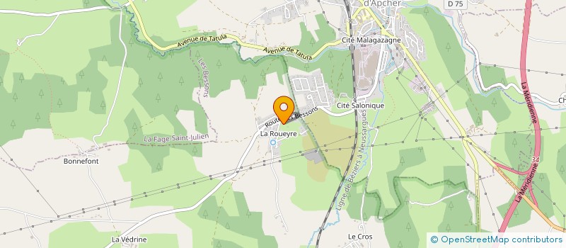 localisation de l'entreprise MADAME SANDRA PORTAL  LES BESSONS